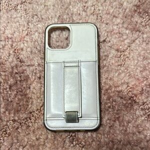 White Slim Hard-Shell Phone Case with Kickstand